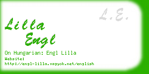 lilla engl business card